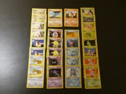 28x Lot Base Set SHADOWLESS 1999 Pokemon Cards: Haunter, Nidorino, Poliwhirl! LP - Image 1