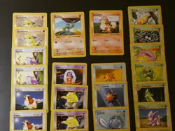 28x Lot Base Set SHADOWLESS 1999 Pokemon Cards: Haunter, Nidorino, Poliwhirl! LP - Image 2