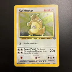 Pokemon TCG Kangaskhan Jungle Holo Card 5/64 Unlimited Rare, LP/MP Condition - Image 1