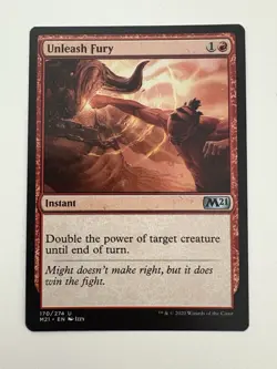 Unleash Fury MTG Magic the Gathering Card NM Near Mint M21 - Image 1