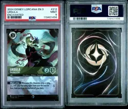 Ursula - Deceiver of All - Enchanted #212/204 PSA 9 - Disney Lorcana Inklands - Image 2