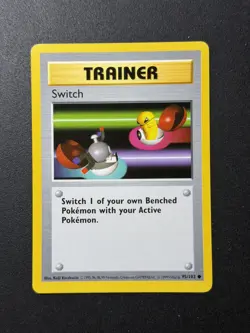 Pokemon TCG Switch Base Set 95/102 Regular Shadowless Card - Image 1