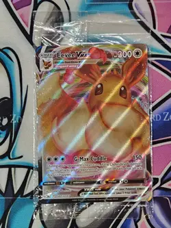 Pokemon TCG Eevee VMAX SWSH087 Black Star Promo Sealed - Image 1