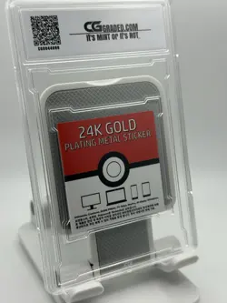 2023 POKEMON STRIKING POPPING CANDY ZAPDOS 24K GOLD PLATING METAL STICKER - Image 2