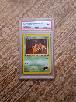 Erika's Paras 2000 Pokemon Gym Challenge 1st Edition #71 PSA 9 Mint Low Pop! - Image 1
