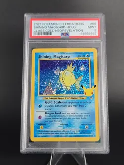 Pokemon - Shining Magikarp - Celebrations CC - 66/64 - Holo Rare - PSA 9 Mint - Image 1