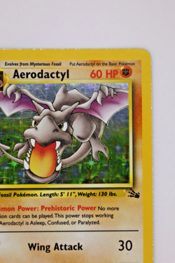 1999 Pokemon - Aerodactyl - Fossil Set - Holo Rare 1/62 [MP - LP] - Image 5