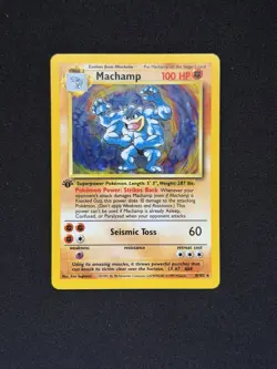 Machamp 1st Edition Holo 1999 Pokemon Base Set #8/102 - Near Mint - Image 1