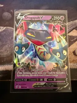 DRAGAPULT Pokemon TCG V Rebel Clash 092/192 Holo Ultra Rare NEAR MINT - Image 1