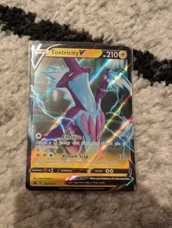 Pokemon TCG Toxtricity V Sword & Shield SWSH017 Black Star Promo Ultra Rare NM24 - Image 1