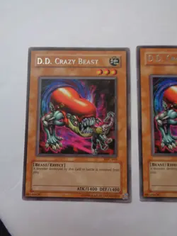 Playset: 3x D.D. Crazy Beast MFC-019 (Rare, Unlimited, Light Played / LP) Yugioh - Image 2