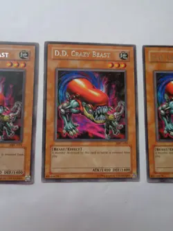 Playset: 3x D.D. Crazy Beast MFC-019 (Rare, Unlimited, Light Played / LP) Yugioh - Image 3