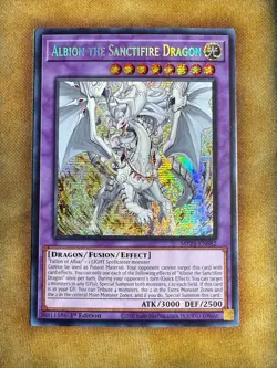 Yugioh Albion The Sanctifire Dragon MP24-EN082 Secret Rare 1st Ed NM - Image 1