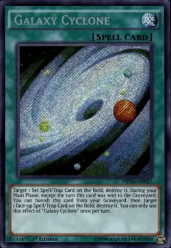 Galaxy Cyclone NA 1st Ed Secret Rare MP16-EN026 Yu-Gi-Oh! - Image 1