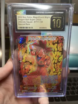 SSG Son Goku, Magnificent Might SPR Dragon Ball Super Card Game CGC 10 Pristine - Image 1