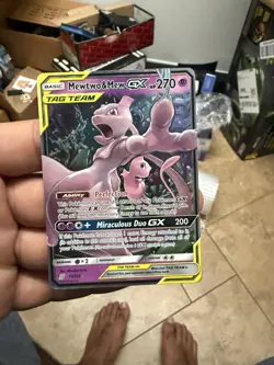 Pokemon TCG Mewtwo & Mew GX Holo Card 71/236 Unified Minds Tag Team - Image 2
