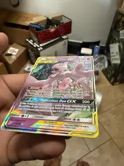 Pokemon TCG Mewtwo & Mew GX Holo Card 71/236 Unified Minds Tag Team - Image 3