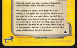 Mystery Zone - 137/144 - Uncommon - Skyridge - Pokemon Card - Image 3