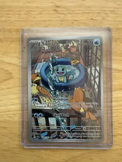 Squirtle 148/142 Stellar Crown Illustration Rare 2024 Pokemon TCG Card - Image 1