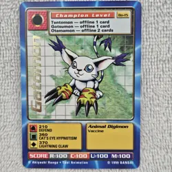 1999 Gatomon Bo-15 Series 1 Booster Digimon Card NM/M Digi-Battle Bandai TCG - Image 1