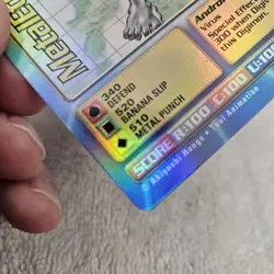 1999 MetalEtemon Bo-27 Series 1 Booster Digimon Card NM Battle Bandai Holo Foil - Image 5