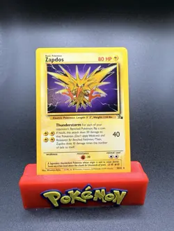 Zapdos 30/62 Fossil Unlimited Non Holo Rare Vintage Pokemon TCG Card NM - Image 1