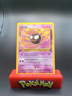 Pokemon TCG Gastly Fossil, 1st Edition Uncommon Card 33/62 NM - Image 1