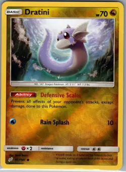 Dratini 117/181 Reverse Holo SM - Team Up - Pokemon Card - NM - Image 1