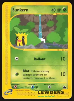 Sunkern - 106/144 - Common - Skyridge - Pokemon Card - Image 1