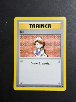 Pokemon TCG Bill Base Set 91/102 Regular Shadowless Card - Image 1