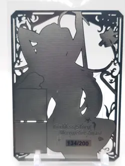 Goddess Story - Silver Metal Waifu Card - Rias Gremory - NUMBERED 134/200 - Image 2