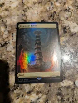 Command Tower - MTG - Foil Textless Tower Promo - NM - Image 1