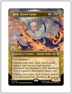 1x Iroh, Grand Lotus, Showcase Art, Magic, MTG NM - Image 1