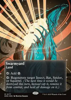 1 x Swarmyard (0177) - Galaxy Foil - Borderless - Edge of Eternities: Stellar Si - Image 1
