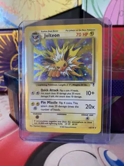 Pokemon Jolteon Legendary Collection Holo Rare Card 14/110 LP/MP Condition - Image 1