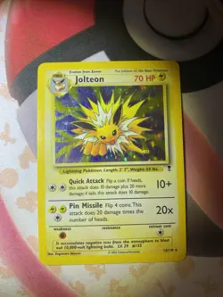 Pokemon Jolteon Legendary Collection Holo Rare Card 14/110 LP/MP Condition - Image 2