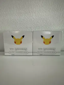 2 Sealed Pokemon 25th Anniversary Celebrations Elite Trainer Boxes ETB New 2021 - Image 1