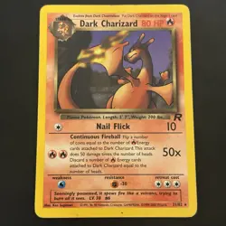 Pokemon Vintage Non-Holo Rare Dark Charizard 21/82 Team Rocket WotC 2000 - Image 1