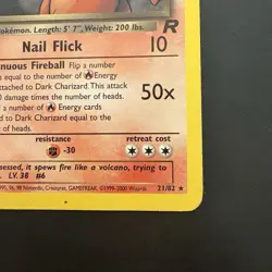 Pokemon Vintage Non-Holo Rare Dark Charizard 21/82 Team Rocket WotC 2000 - Image 4