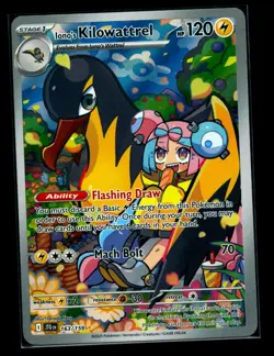 Pokemon TCG - Iono's Kilowattrel IR 163/159 - Journey Together - Image 1