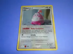 Pokemon TCG Happiny (Pop Series 8 14/17) Holo Rare Swirl LP - Image 1