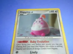 Pokemon TCG Happiny (Pop Series 8 14/17) Holo Rare Swirl LP - Image 3