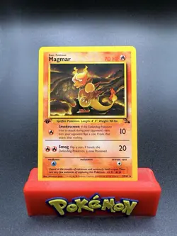 Pokemon TCG Fossil (1st Edition) #39/62 Magmar LP - Image 1
