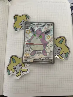 Pokemon TCG Wigglytuff ex 222/091 Paldean Fates Shiny Full Art NM/M - Image 1
