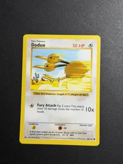 Shadowless Doduo 48/102 Pokemon TCG WOTC Base Set - Image 1