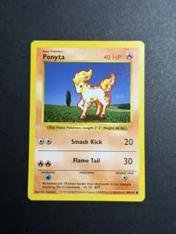 Ponyta 1999 Pokemon Base Set Shadowless #60/102 - Image 1