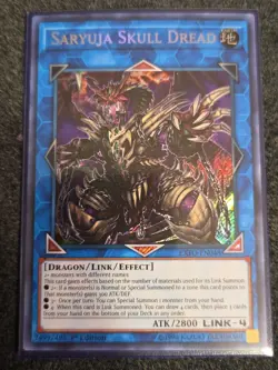 Yugioh Saryuja Skull Dread EXFO-EN048 Secret Rare NM 1st Edition - Image 1