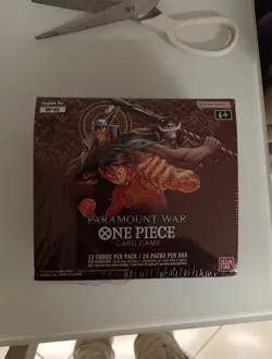 One Piece Booster Box OP02 - PARAMOUNT WAR- First Wave / Red Bottom - ENG Sealed - Image 1