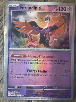 Pokemon Card Fezandipiti 045/131 MasterBall Prismatic Evolutions Near Mint - Image 1