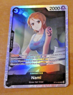 ONE PIECE ENGLISH 3D2Y CARD GAME HOLO CARTE NAMI ST14-006 SR ST EN TCG NEUF - Image 1